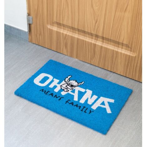 Felpudo disney stitch ohana azul