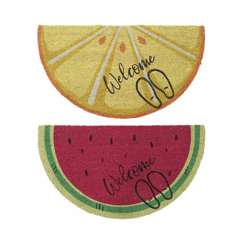 

Felpudo DKD Home Decor Fruta Multicolor Fibra (2 pcs) (90 x 50 x 1.5 cm)