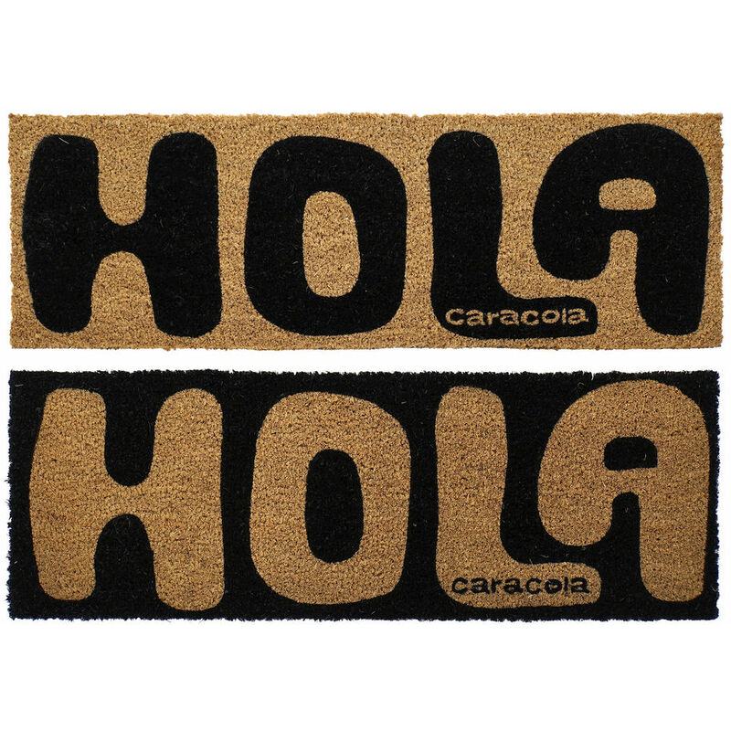 

Felpudo DKD Home Decor Hola Caracola PVC Fibra (2 pcs) (75 x 25 x 1.5 cm)