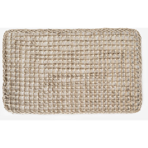 FELPUDO FIBRA NATURAL DISEÑO 60X35CM