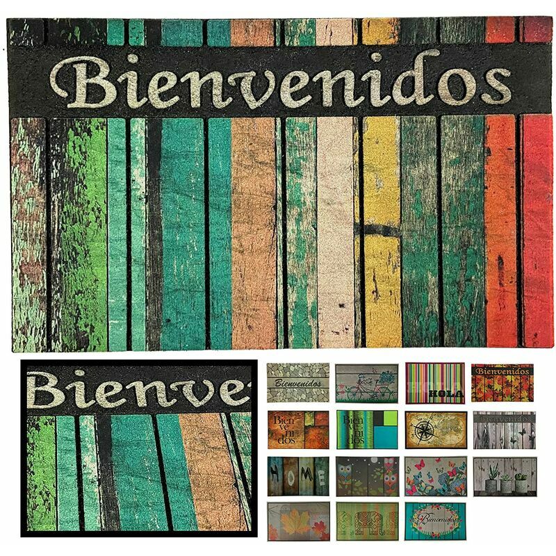 

Felpudo Goma Flocada Arizona Entrada Casa 40X70Cm Lineas, Felpudo De Fácil Limpieza Y Muy Absorbente, Felpudo Alcolchado Y Antideslizante