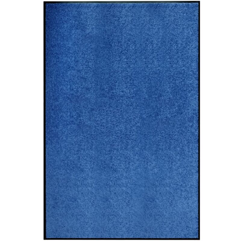 

vidaXL Felpudo lavable azul 120x180 cm - Azul