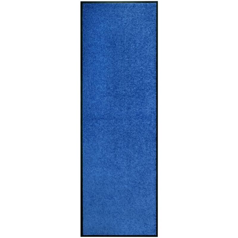 

vidaXL Felpudo lavable azul 60x180 cm - Azul