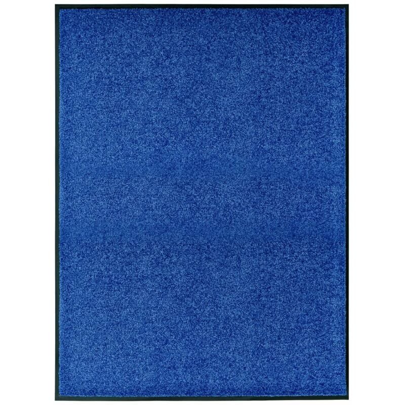 

Happyshopping - Felpudo lavable azul 90x120 cm