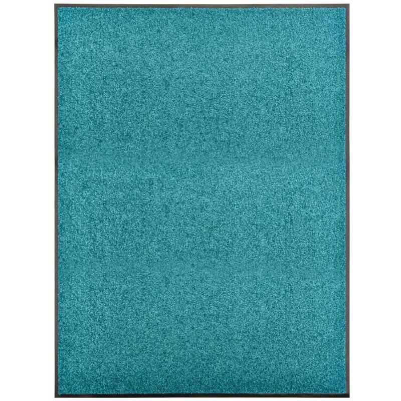 

Felpudo lavable azul cian 90x120 cm
