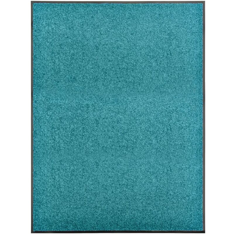 

Felpudo lavable azul cian 90x120 cm - Azul