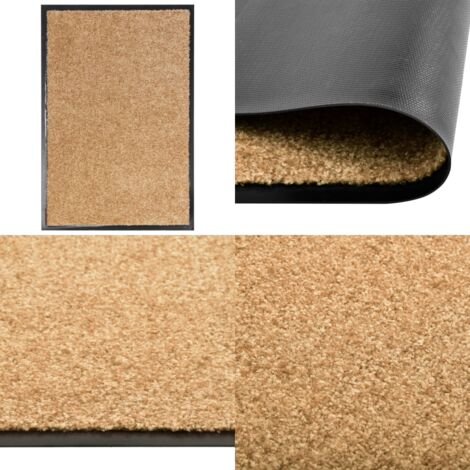 Felpudo lavable crema 40x60 cm - Alfombra exterior - Alfombra interior