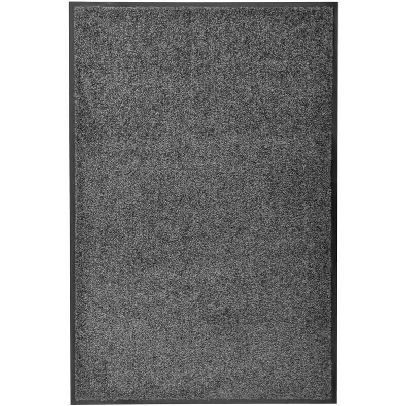 

Happyshopping - Felpudo lavable gris antracita 60x90 cm