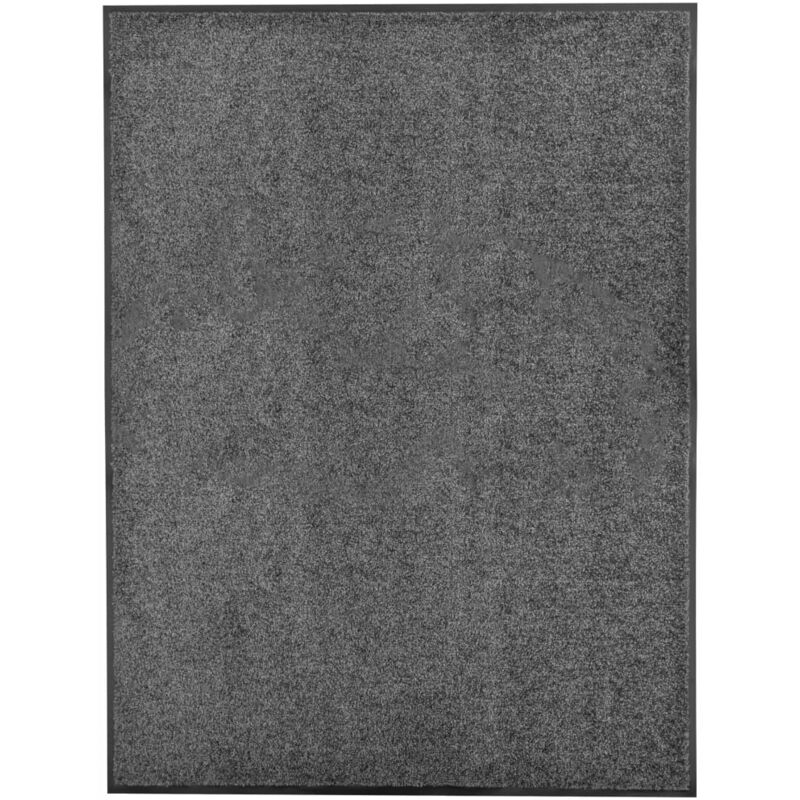 

vidaXL Felpudo lavable gris antracita 90x120 cm - Antracita