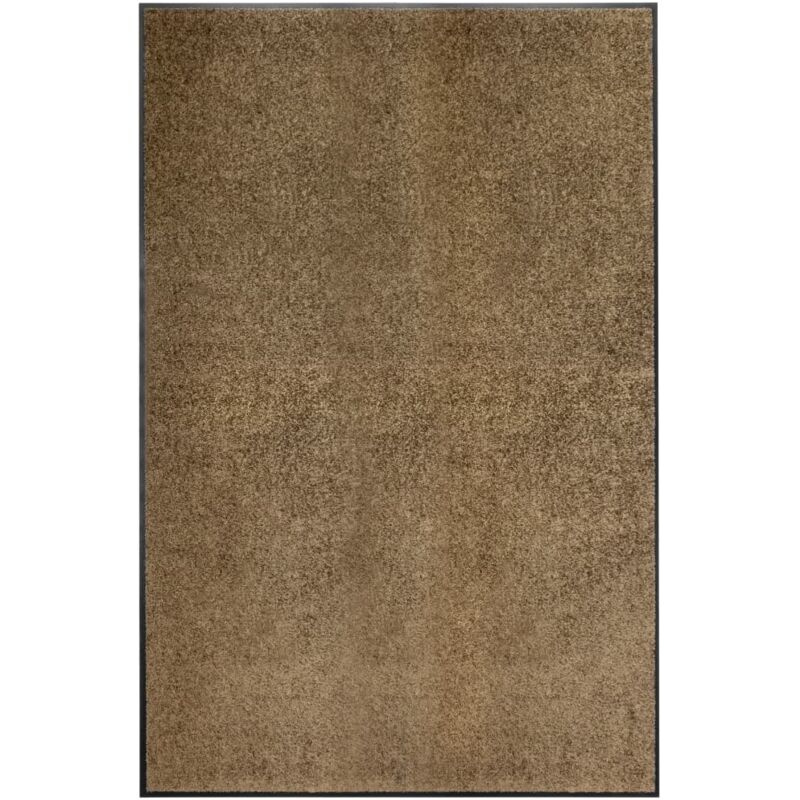 

vidaXL Felpudo lavable marrón 120x180 cm - Marrón