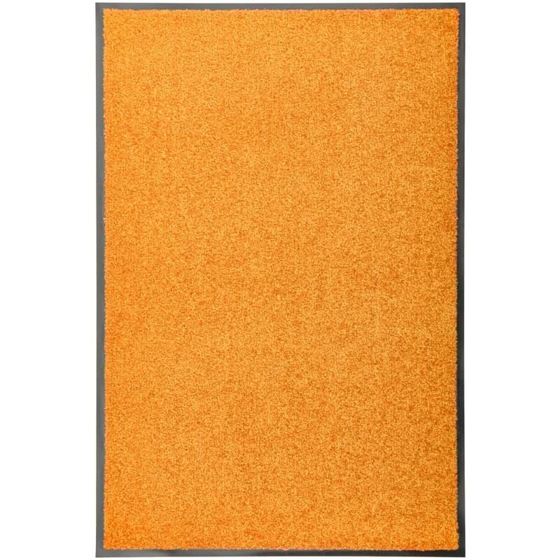 

vidaXL Felpudo lavable naranja 60x90 cm - Naranja