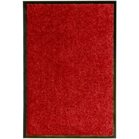 Felpudo lavable rojo 40x60 cm