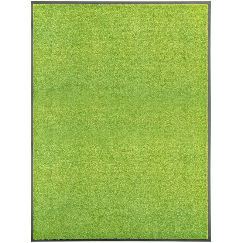 

vidaXL Felpudo lavable verde 90x120 cm - Verde