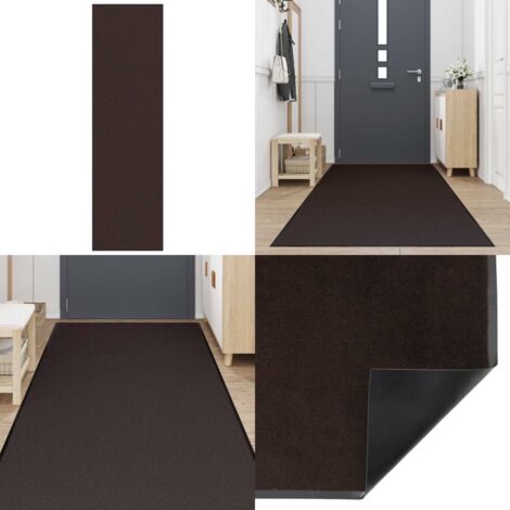 Felpudo marrón 115x400 cm - Felpudo antideslizante - Felpudo para puerta