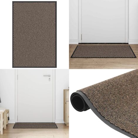 Felpudo marrón 60x90 cm - Felpudo antideslizante - Felpudo para puerta