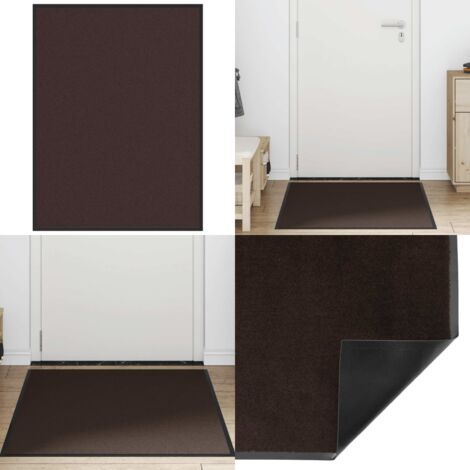 Felpudo marrón 80x120 cm - Felpudo antideslizante - Felpudo para porche