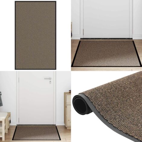 Felpudo marrón 90x150 cm - Felpudo antideslizante - Felpudo para porche