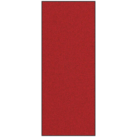 Felpudo moderno rectangular antideslizante para interior y exterior 120 x 300 cm poliamida roja 020057929