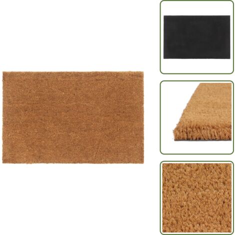 Felpudo natural - vidaXL Felpudo de fibra de coco natural 65x100 cm - Alfombra de fibra de coco