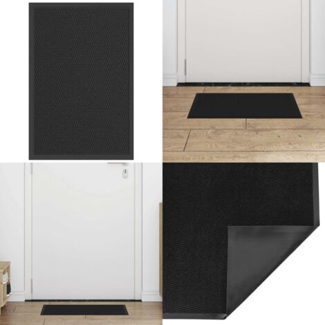 Felpudo negro 40x60 cm - Felpudo negro - Felpudo antideslizante