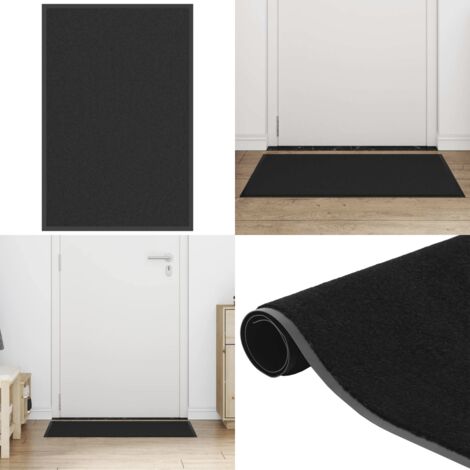 Felpudo negro 60x90 cm - Felpudo negro - Felpudo antideslizante