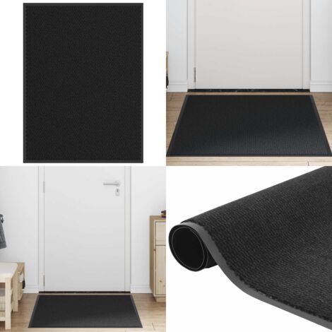 Felpudo negro 80x120 cm - Felpudo negro - Felpudo antideslizante