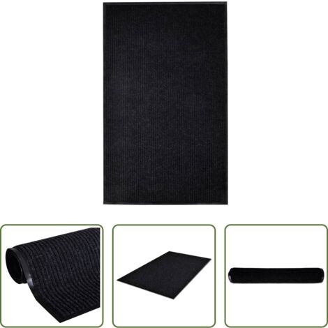 Felpudo negro -  Felpudo negro 117x220 cm PVC