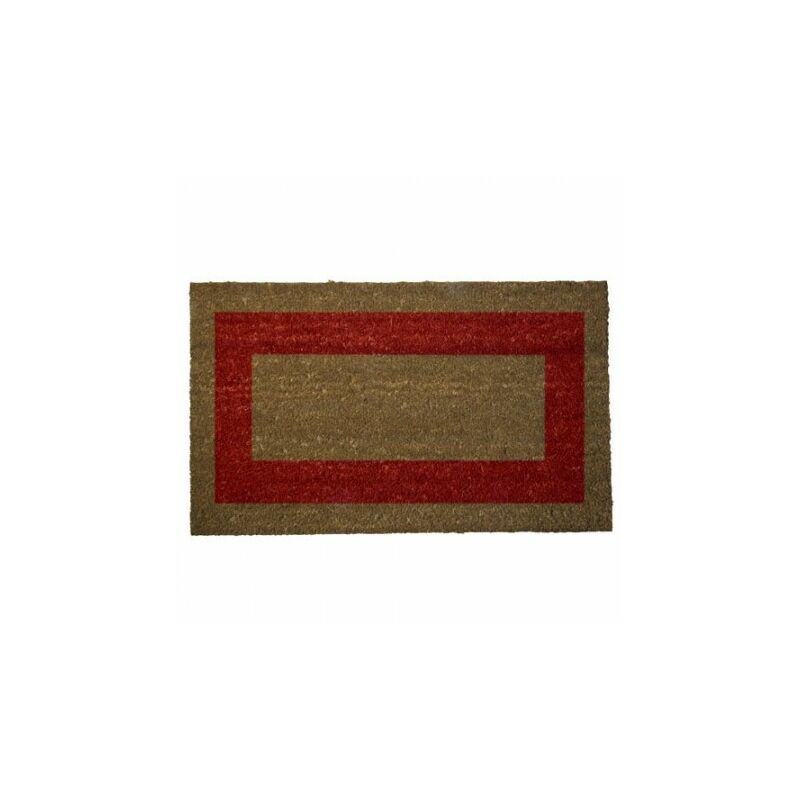 

Felpudo fibra coco raya roja 40x60 cm.