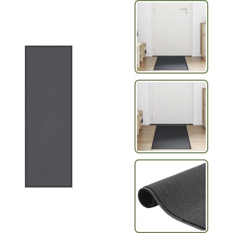 Felpudo para porche - vidaXL Felpudo antracita 60x180 cm - Felpudo para vestidor