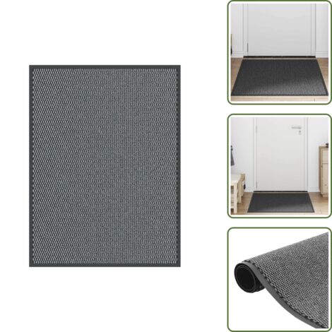 Felpudo para porche - vidaXL Felpudo antracita 90x120 cm - Felpudo para vestidor