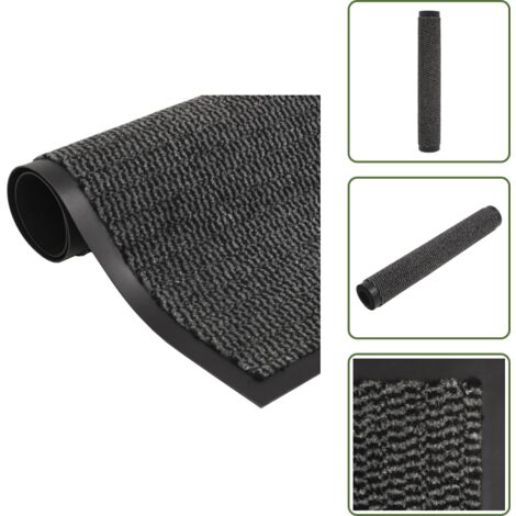 Felpudo para porche - vidaXL Felpudo de nudo antracita 60x180 cm - Felpudo para vestidor