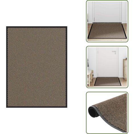 Felpudo para porche - vidaXL Felpudo marrón 80x120 cm - Felpudo para vestidor