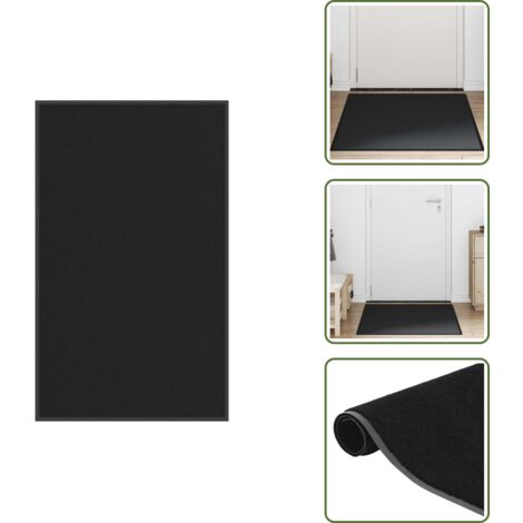 Felpudo para porche - vidaXL Felpudo negro 90x150 cm - Felpudo para vestidor