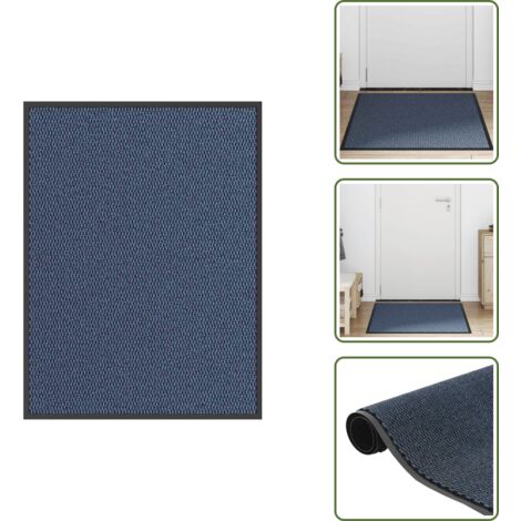 Felpudo para puerta - vidaXL Felpudo azul 80x120 cm - Felpudo para porche