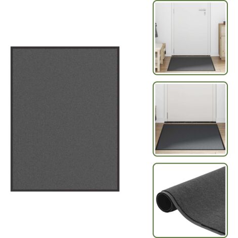 Felpudo para vestidor - vidaXL Felpudo antracita 90x120 cm - Felpudo para lavandería