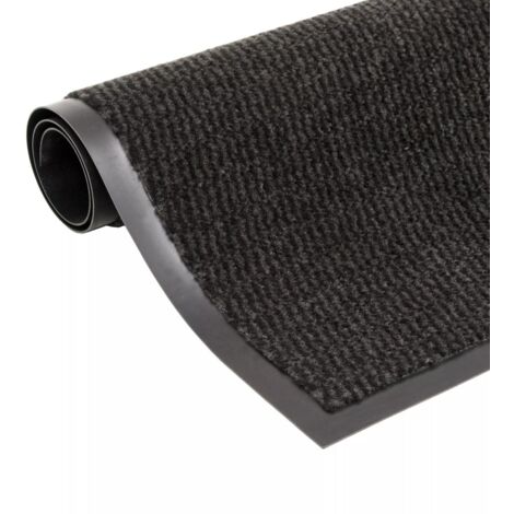 Felpudo rectangular 80 x 120 cm Negro DEC023098