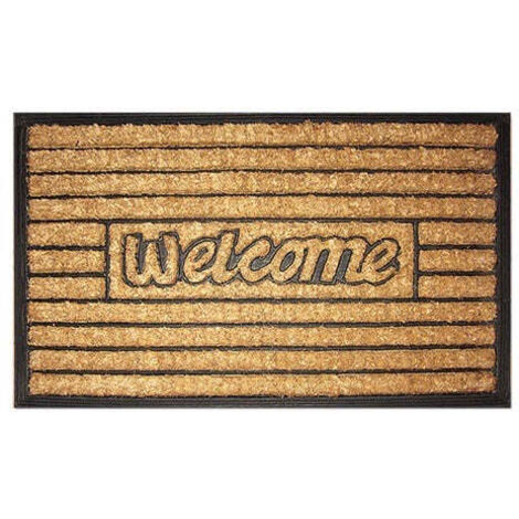 Felpudo rectangular de coco y caucho 40x80 cm Brixo Cocorub