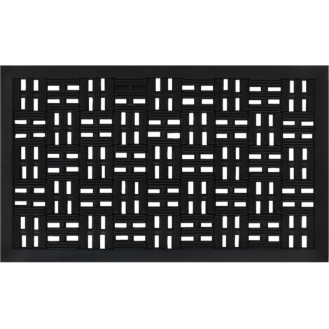 Felpudo rectangular de goma 45x75 cm vidaXL