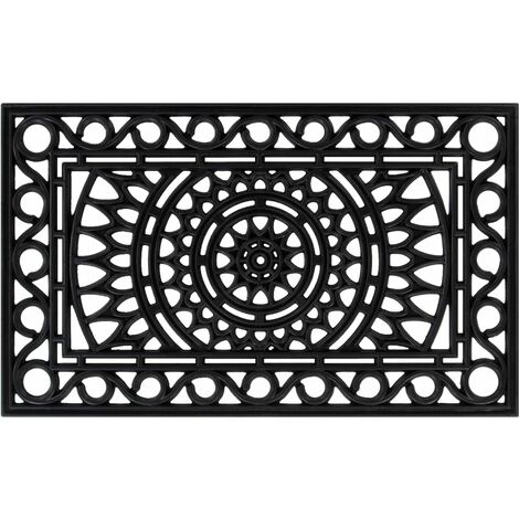 Felpudo rectangular de goma 45x75 cm vidaXL