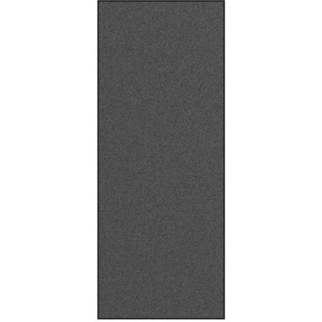 Felpudo rectangular moderno para interior y exterior 120 x 300 cm resistente antideslizante de poliamida negra 020057927