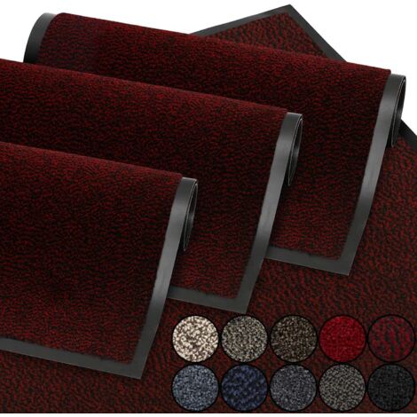 Felpudo, Vino Tinto 60x90 cm  Felpudo para exterior, impermeable, lavable, antideslizante, resistente al polvo, para pasillo, entrada, cocina y dormitorio.