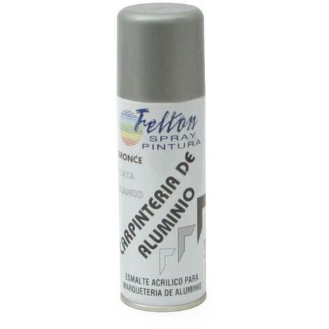 FELTON spray pintura aluminio plata 200ml , Descripción del ProductoEl SPRAY PINTURA ALUMINIO PLATA 200ml