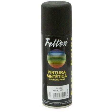 FPLUS negro mate 200ml , spray pintura negro mate 200ml