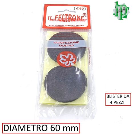 FELTRI TONDI DIAM.60 MM MARRONI IN CONF.DA 4 PEZZI