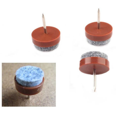 Feltrini A Chiodo Antiscivolo Per Sedie Mobili Protezione Pavimento Antigraffio     -4 Kiosques De 37 Mm   -
