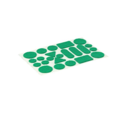 Feltrini adesivi assortiti - verde - 20 pz.