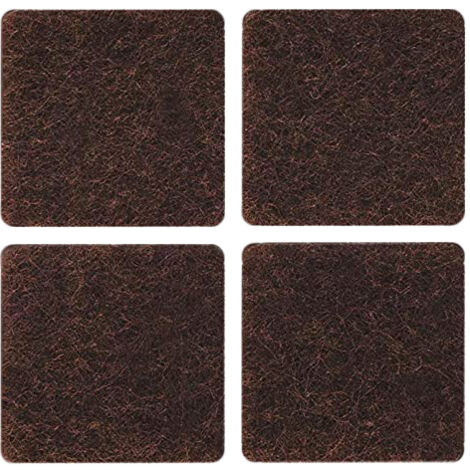 Feltrini adesivi marroni per mobili 30x30mm