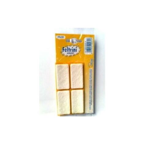 FELTRINI ADESIVI mm.25x50 BIANCO RETTAN