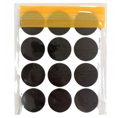 Feltrini autoadesivi 28mm marroni 12 pz.