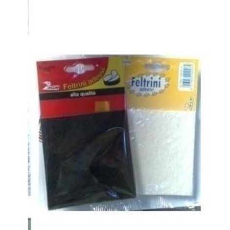 Feltrini quadrati 100x100 mm - bianco - blister 1 pezzo conf. da 50 cf